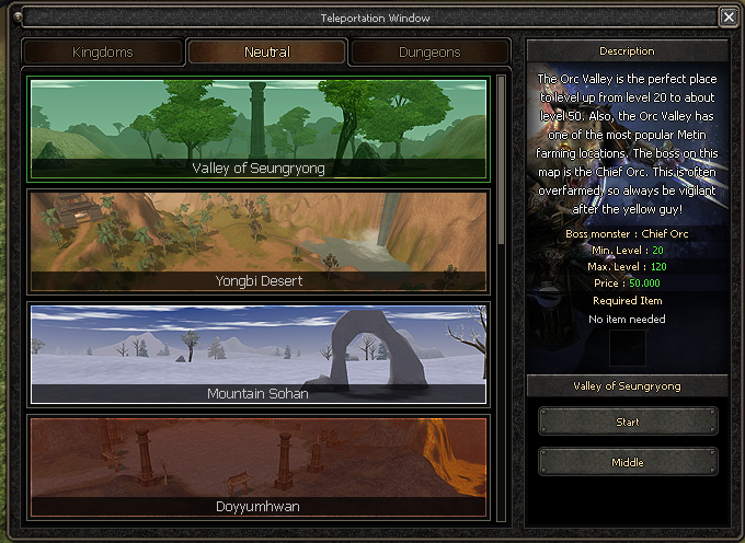 In-game preview